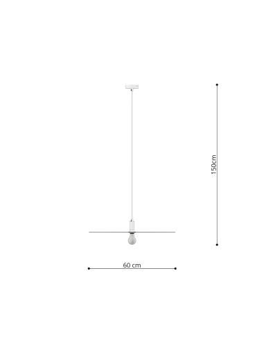 Lampa wisząca SIRKEL 60 czarny