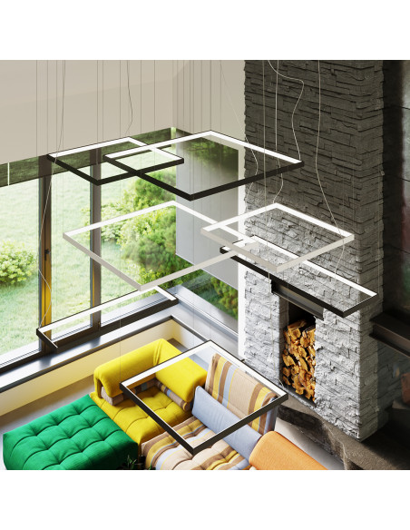 Żyrandol NELYA M biały LED 3000K