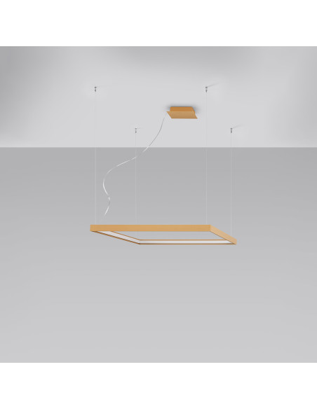 Żyrandol NELYA M złoty LED 4000K