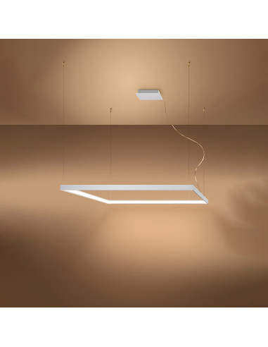 Żyrandol NELYA L biały LED 3000K