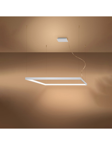 Żyrandol NELYA L biały LED 3000K