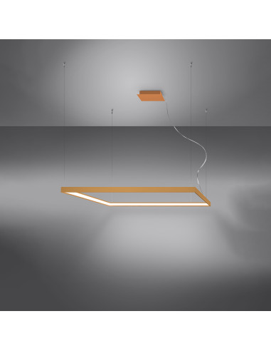 Żyrandol NELYA L złoty LED 4000K