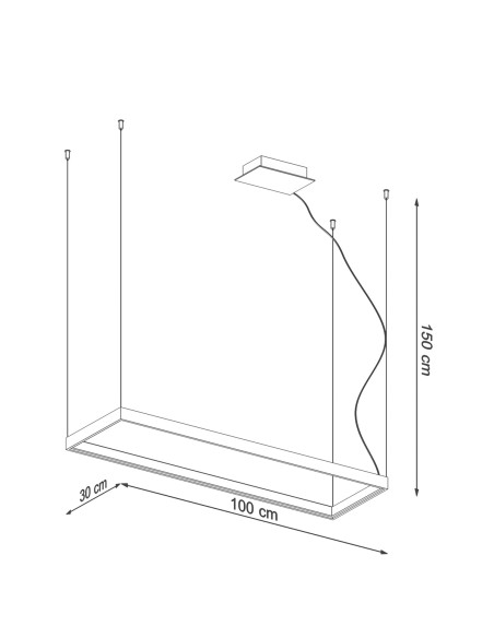 Żyrandol TUULA M biały LED 3000K