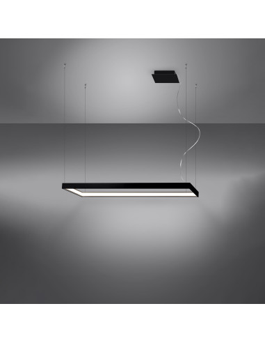 Żyrandol TUULA M czarny LED 4000K