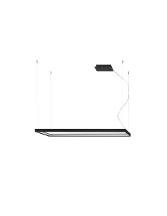 Żyrandol TUULA L czarny LED 3000K