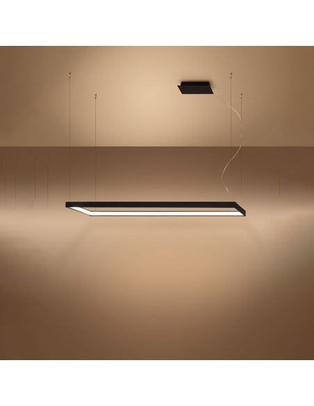 Żyrandol TUULA L czarny LED 3000K