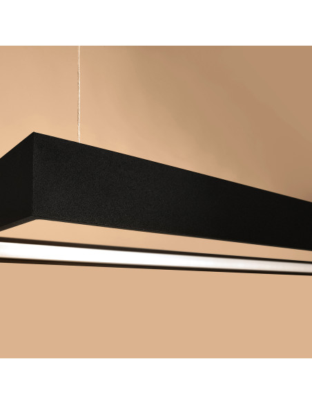 Żyrandol TUULA L czarny LED 3000K