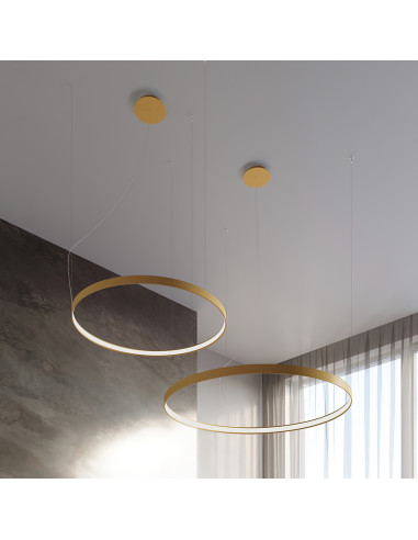 Żyrandol RIO 78 złoty LED 3000K