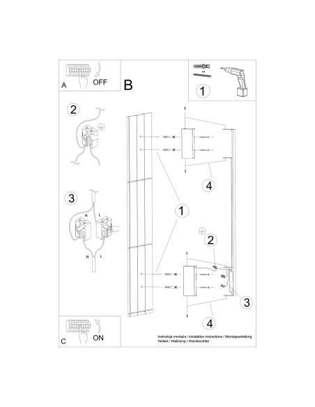 Kinkiet SAPPO M biały LED 4000K