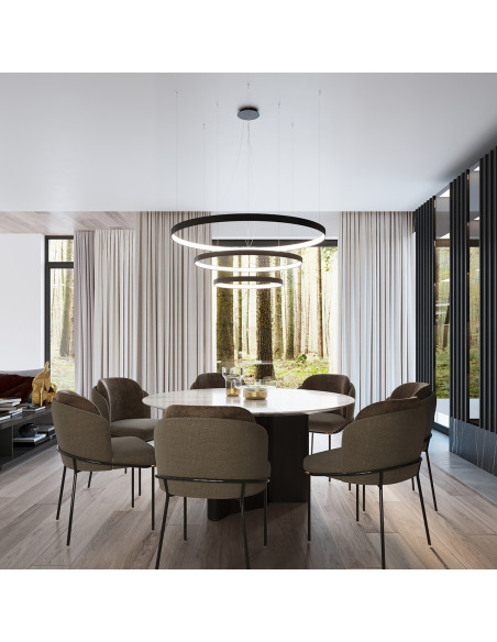 Żyrandol RIO 3 55/78/110 biały LED 3000K