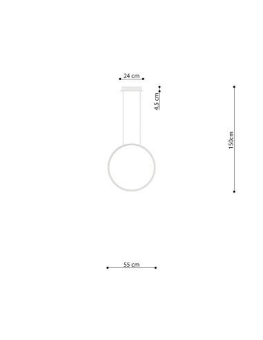 Lampa wisząca RIO 55 złota LED 3000K