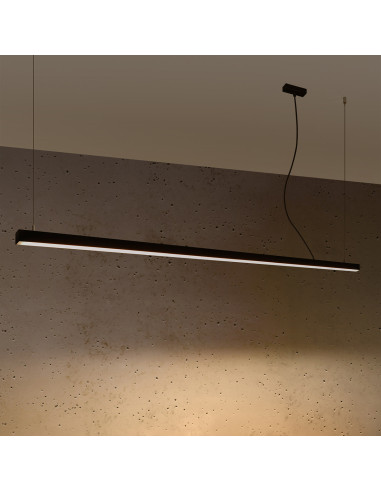 Lampa wisząca PINNE 200 czarna 3000K
