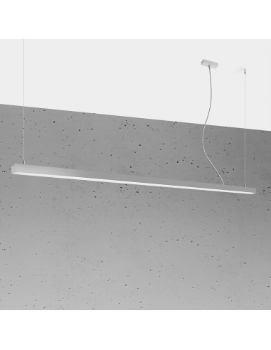 Lampa wisząca PINNE 200 szara 3000K