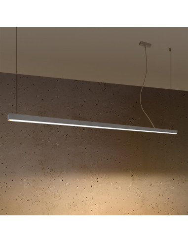 Lampa wisząca PINNE 200 szara 3000K
