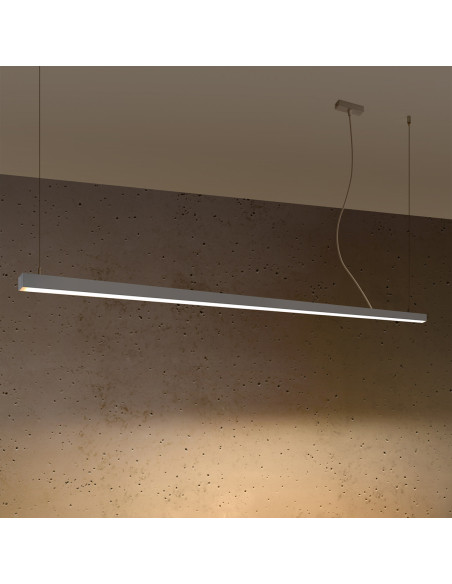 Lampa wisząca PINNE 200 szara 3000K