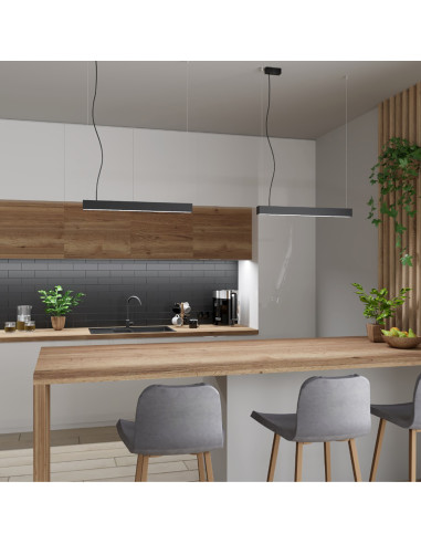 Lampa wisząca PINNE 200 czarna 4000K