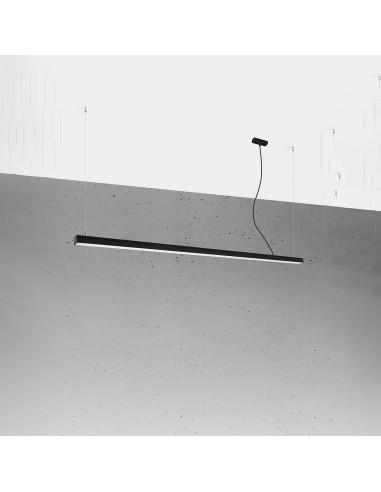 Lampa wisząca PINNE 200 czarna 4000K