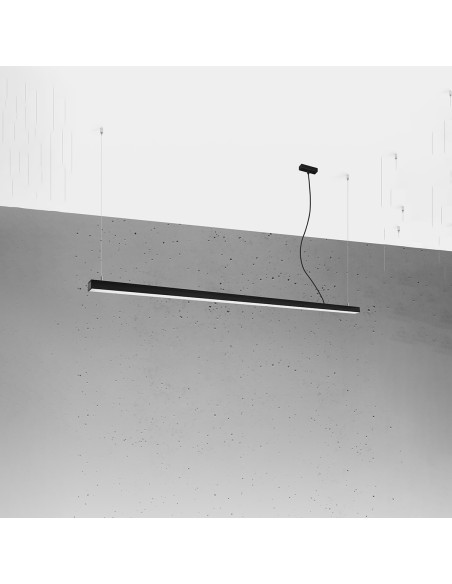 Lampa wisząca PINNE 200 czarna 4000K