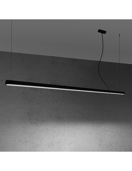 Lampa wisząca PINNE 200 czarna 4000K