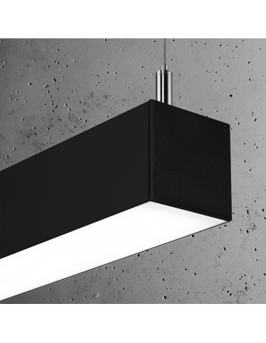 Lampa wisząca PINNE 200 czarna 4000K