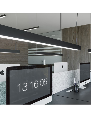 Lampa wisząca PINNE 200 szara 4000K