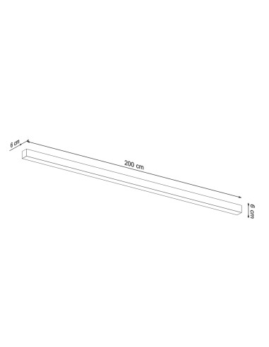 Plafon PINNE 200 szary 3000K