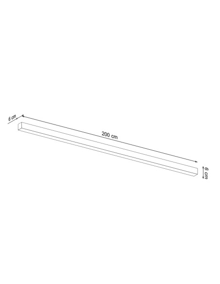 Plafon PINNE 200 szary 3000K