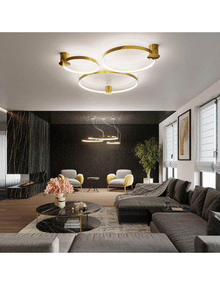 Lampa wisząca RIO 78 złoty połysk LED 3000K