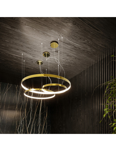 Lampa wisząca RIO 78 złoty połysk LED 3000K