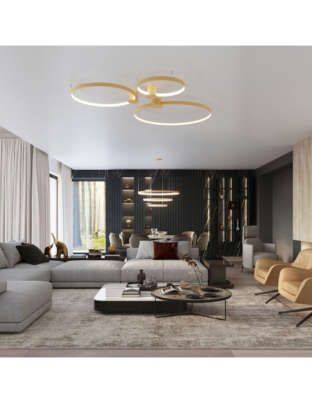 Żyrandol RIO 2 55/78 złoty LED 4000K