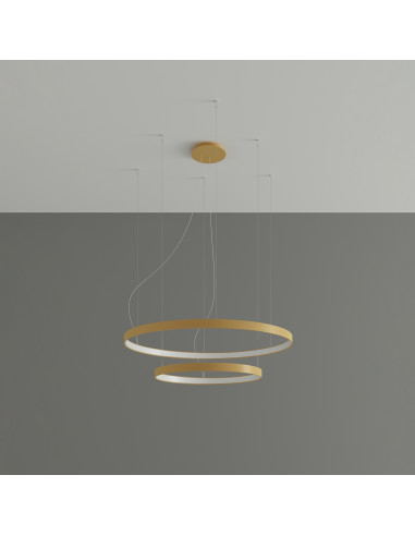 Żyrandol RIO 2 55/78 złoty LED 4000K