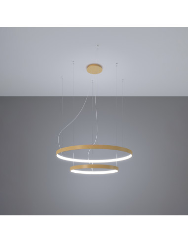 Żyrandol RIO 2 55/78 złoty LED 4000K