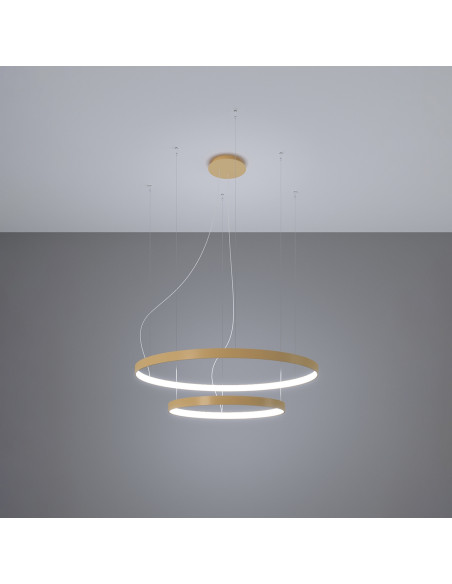 Żyrandol RIO 2 55/78 złoty LED 4000K