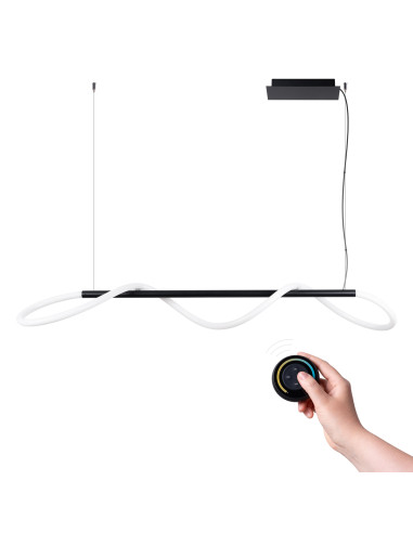 Lampa wisząca GALAKSE 148 czarna LED 2700-6500K