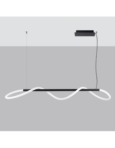 Lampa wisząca GALAKSE 148 czarna LED 2700-6500K
