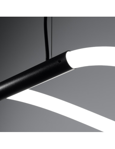 Lampa wisząca GALAKSE 148 czarna LED 2700-6500K
