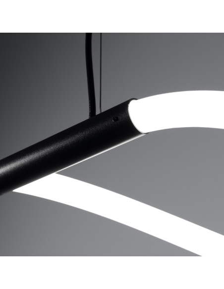 Lampa wisząca GALAKSE 148 czarna LED 2700-6500K
