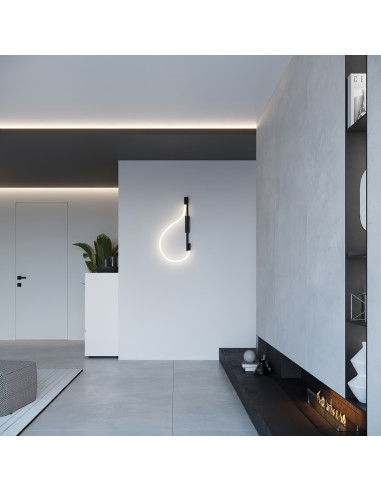 Kinkiet GALAKSE czarny LED 2700-6500K