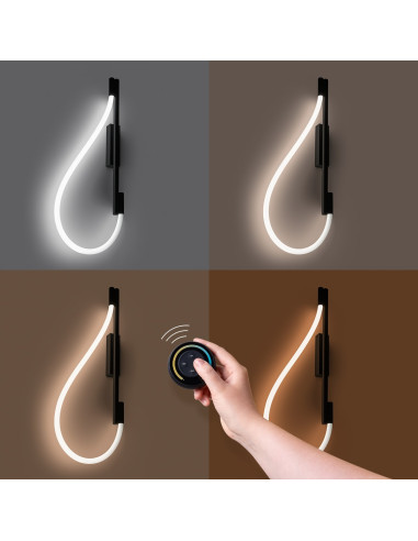 Kinkiet GALAKSE czarny LED 2700-6500K