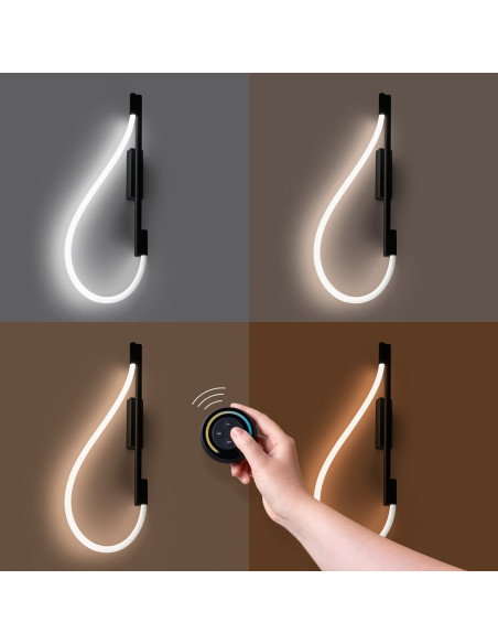 Kinkiet GALAKSE czarny LED 2700-6500K