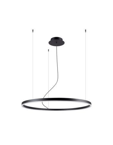 Żyrandol ODA 80 czarny LED 4000K