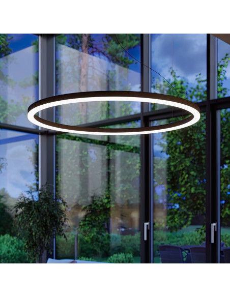 Żyrandol ODA 80 czarny LED 4000K