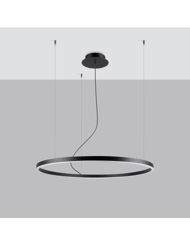Żyrandol ODA 80 czarny LED 4000K