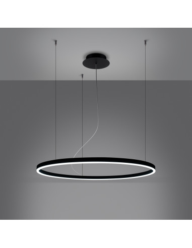 Żyrandol ODA 80 czarny LED 4000K