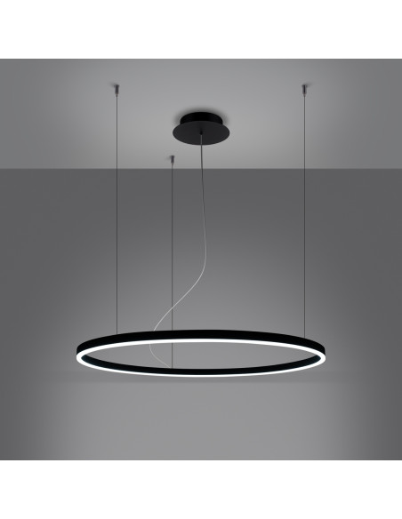 Żyrandol ODA 80 czarny LED 4000K