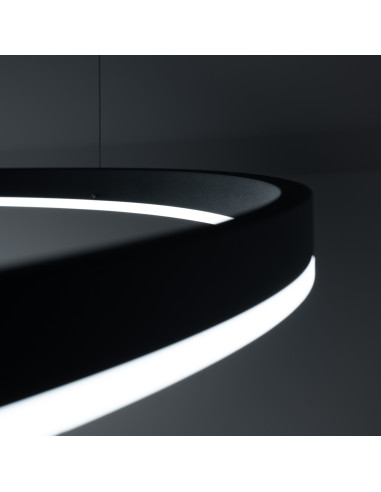 Żyrandol ODA 80 czarny LED 4000K
