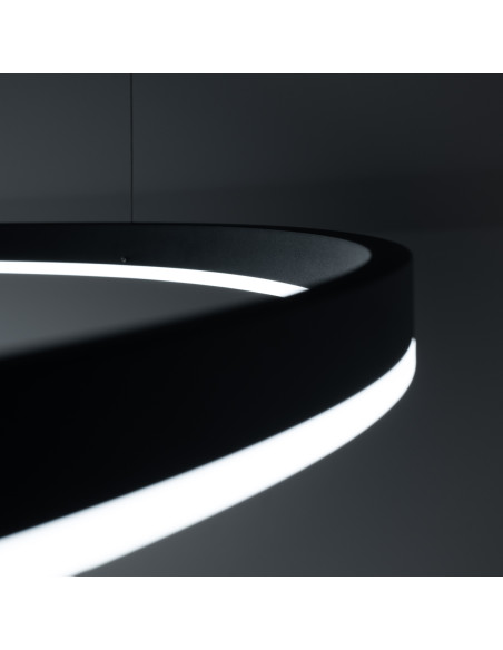 Żyrandol ODA 80 czarny LED 4000K