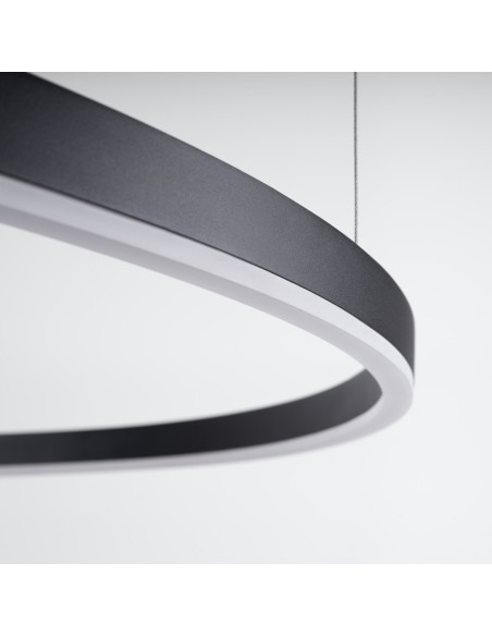 Żyrandol ODA 80 czarny LED 4000K