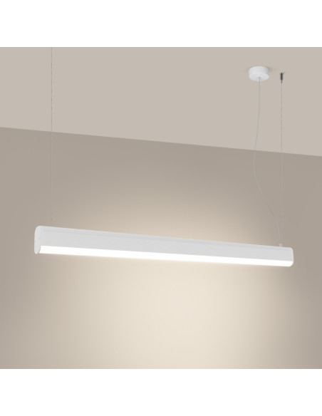 Lampa wisząca FARGE biała LED 3000K
