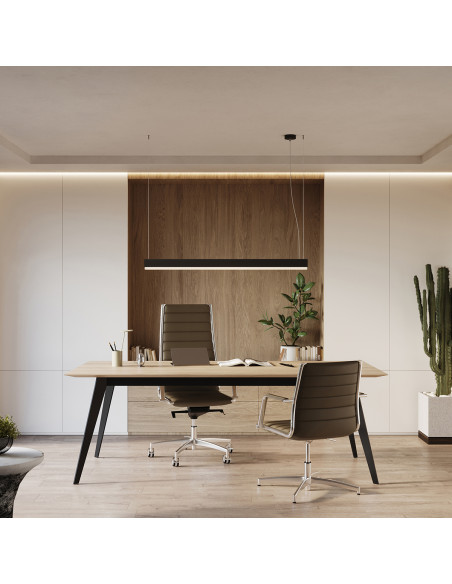 Lampa wisząca FARGE czarna LED 3000K